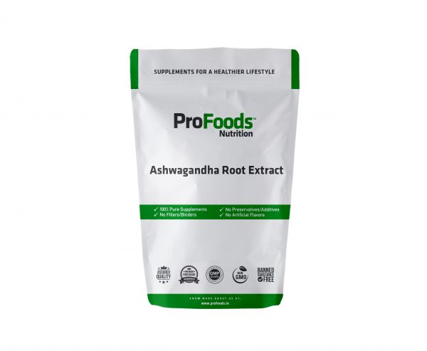 Ashwagandha Root Extract Profood Front Packaging Mockup