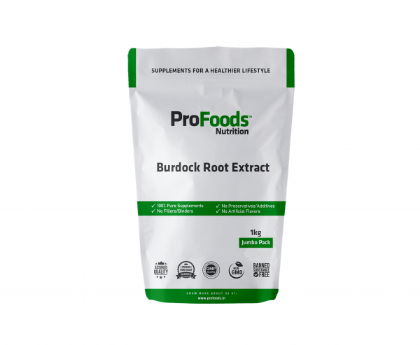 Burdock Root Extract Profoods Front Packaging Mockup 1kg